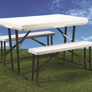 Picnic Table And Nesting Benches